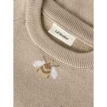 LIL ATELIER Striktrøje Lamoe Oxford Tan Bee